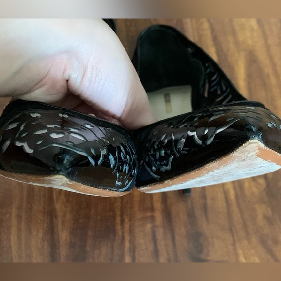 Nicholas Kirkwood Floral Lace laser cut-out black pointed pumps sz 39 - Picture 7 of 7